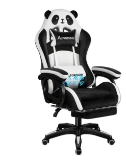 Alfordson Gaming Office Chair Racing Massage Computer Seat Footrest Velvet