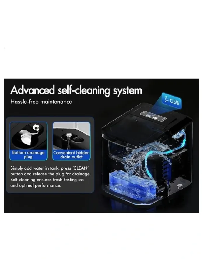 Alfordson Ice Maker Machine in With Handle in Multi