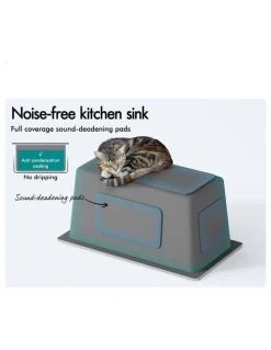 Alfordson Kitchen Sink Stainless Steel Drop in Flush Under Mount Basin 250X450MM