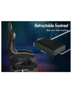Alfordson Lambar Cushion Gaming Chair in Multi