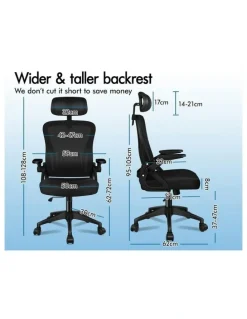 Alfordson Mesh Office Chair in Black