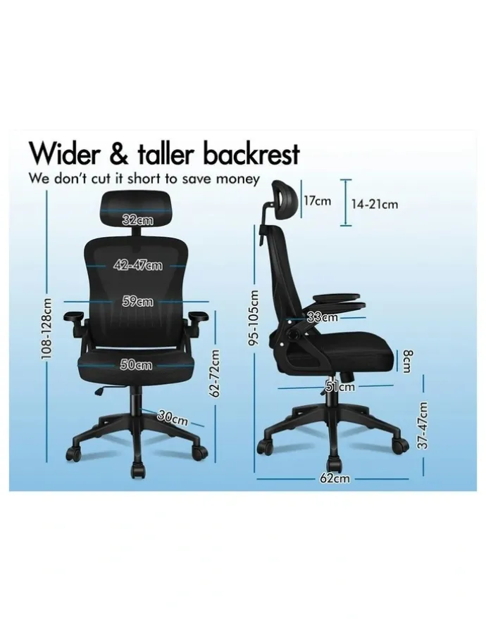 Alfordson Mesh Office Chair in Black