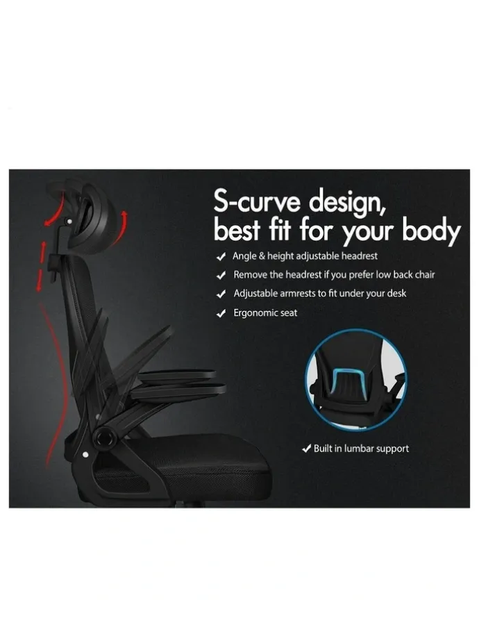 Alfordson Mesh Office Chair in Black