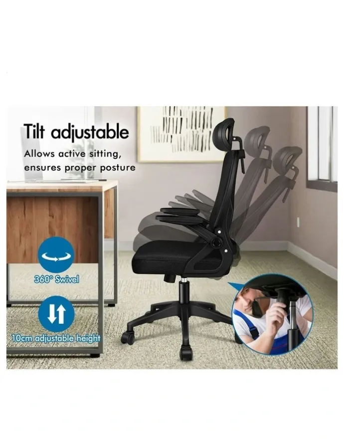 Alfordson Mesh Office Chair in Black