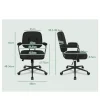Alfordson Office Chair Ergonomic Executive Computer Work Seat Fabric Black