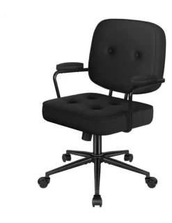 Alfordson Office Chair Ergonomic Executive Computer Work Seat Fabric Black