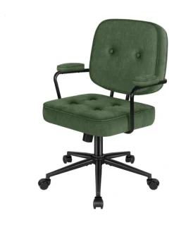 Alfordson Office Chair Ergonomic Executive Computer Work Seat Chenille Green