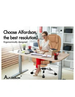 Alfordson Office Chair in Brown