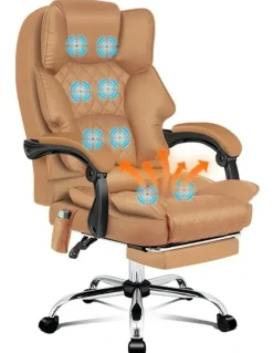 Alfordson Office Chair in Brown