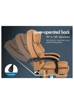Alfordson Office Chair in Brown