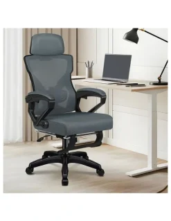 Alfordson Office Desk Chair Mesh Executive Computer Fabric Seat Recliner Work