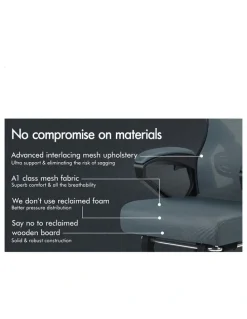 Alfordson Office Desk Chair Mesh Executive Computer Fabric Seat Recliner Work