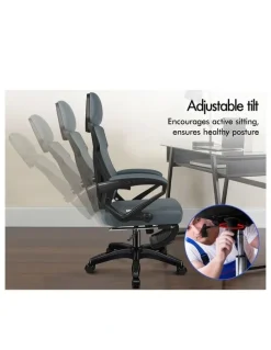 Alfordson Office Desk Chair Mesh Executive Computer Fabric Seat Recliner Work