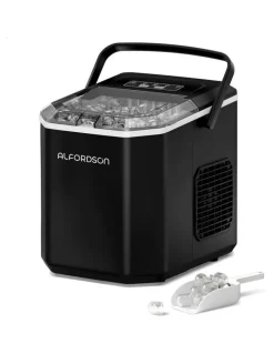 Alfordson Portable Ice Maker With Handle in Black
