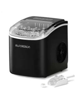 Alfordson Portable Ice Maker Machine 12kg in Black