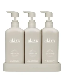 al.ive body Hydrate Hair and Body Shower Trio