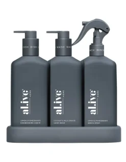 al.ive body Kitchen Trio - Lemon & Pomegranate + Coconut & Wild Orange