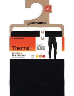 All Day SocksTM Heat Retention Long John Thermal in Black