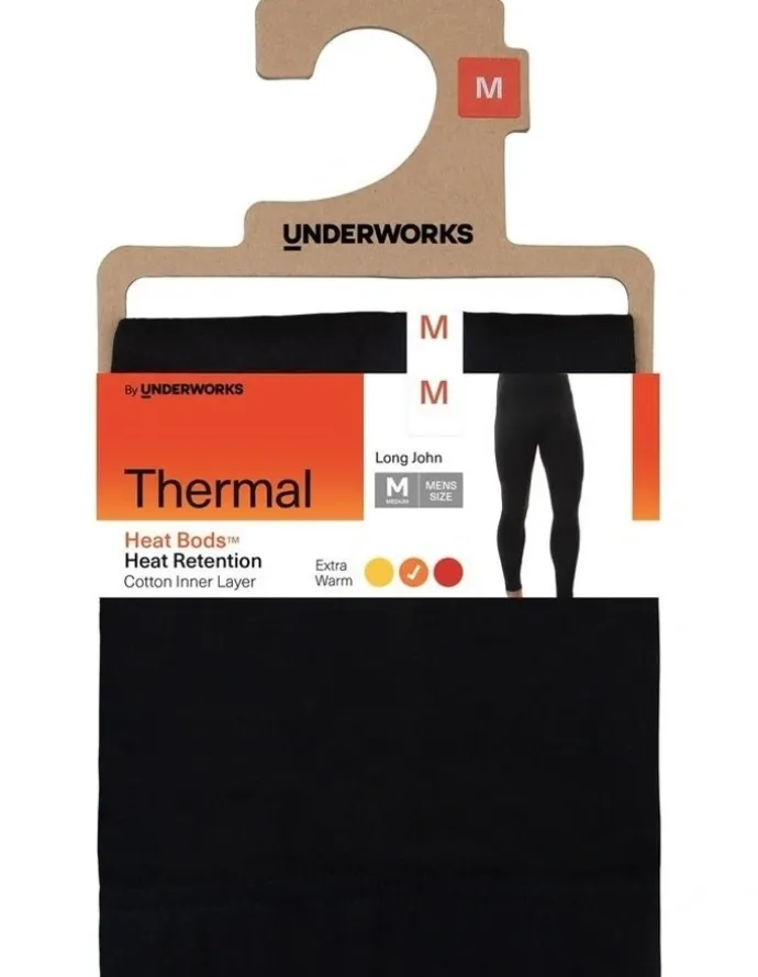 All Day SocksTM Heat Retention Long John Thermal in Black