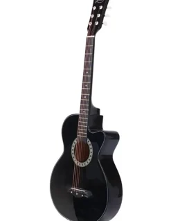 Alpha Acoustic Guitar 38" inch in Black
