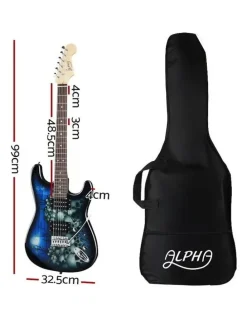 Alpha Alpha Electric Guitar in Rock Blue