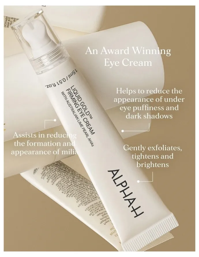 Alpha-H Liquid Gold Firming Eye Cream with Lime Pearl AHAs