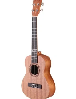 Alpha 26 Inch Ukulele Natural Mahogany Tenor Beginner Gift With Carry Bag