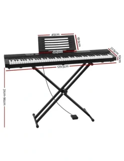 Alpha 88 Keys Electronic Keyboard with Sustain pedal