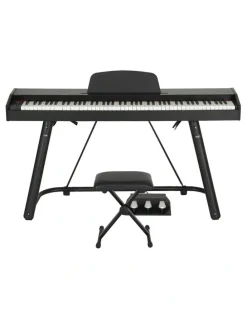 Alpha 88 Keys Electronic Piano Keyboard with Stand Stool Weighted