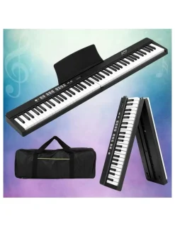 Alpha 88 Keys Foldable Electronic Piano Keyboard with Carry Bag