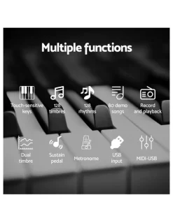 Alpha 88 Keys Foldable Electronic Piano Keyboard with Carry Bag