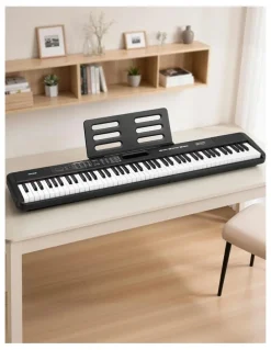 Alpha Piano Keyboard 88 Keys Electric Electronic Keyboard Piano Gift in Black