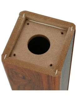 Alpha Speaker Stand 70cm 2 Piece in Black /Wood
