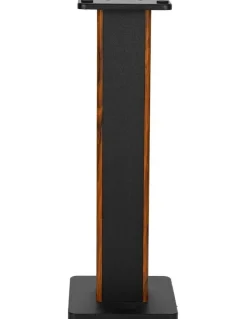 Alpha Speaker Stand 70cm 2 Piece in Black /Wood