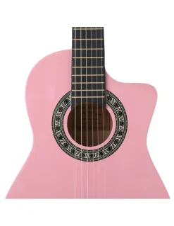 Alpha Wooden Body Nylon String Beginner Classical Guitar 34 Inch