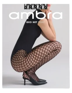 Ambra Geometric Net Tight in Black
