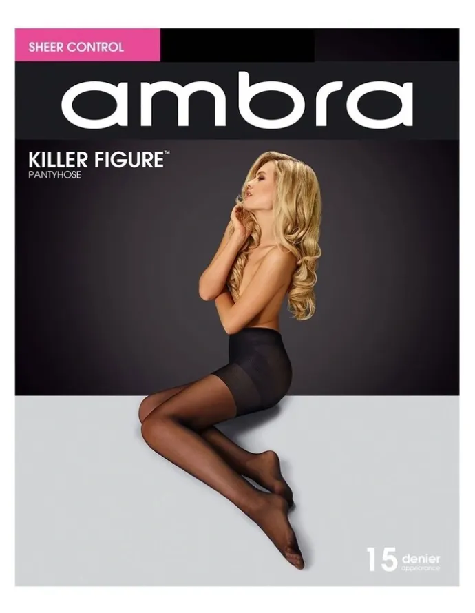 Ambra Killer Figure Pantyhose KILFP in Black