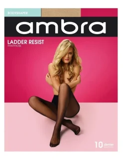 Ambra Ladder Resist Bodyshaper Pantyhose in Beige