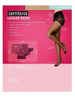 Ambra Ladder Resist Bodyshaper Pantyhose in Beige