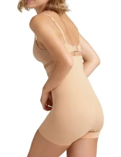 Ambra Powerlite High Waisted Shortie in Beige