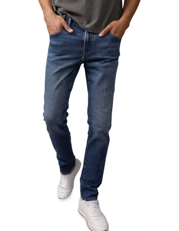 American Eagle Intl Excl Medium Clean Slim Fit Jeans in Blue