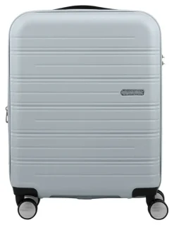 American Tourister Highturn 55cm Spinner Suitcase in Matt Silver