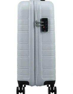 American Tourister Highturn 55cm Spinner Suitcase in Matt Silver