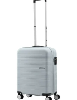 American Tourister Highturn 55cm Spinner Suitcase in Matt Silver