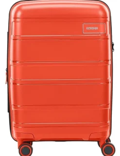 American Tourister Light Max 55cm Spinner Suitcase in Flame Orange