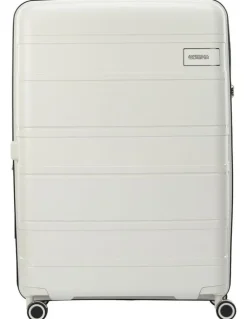 American Tourister Light Max 82cm Spinner Suitcase in Off-White