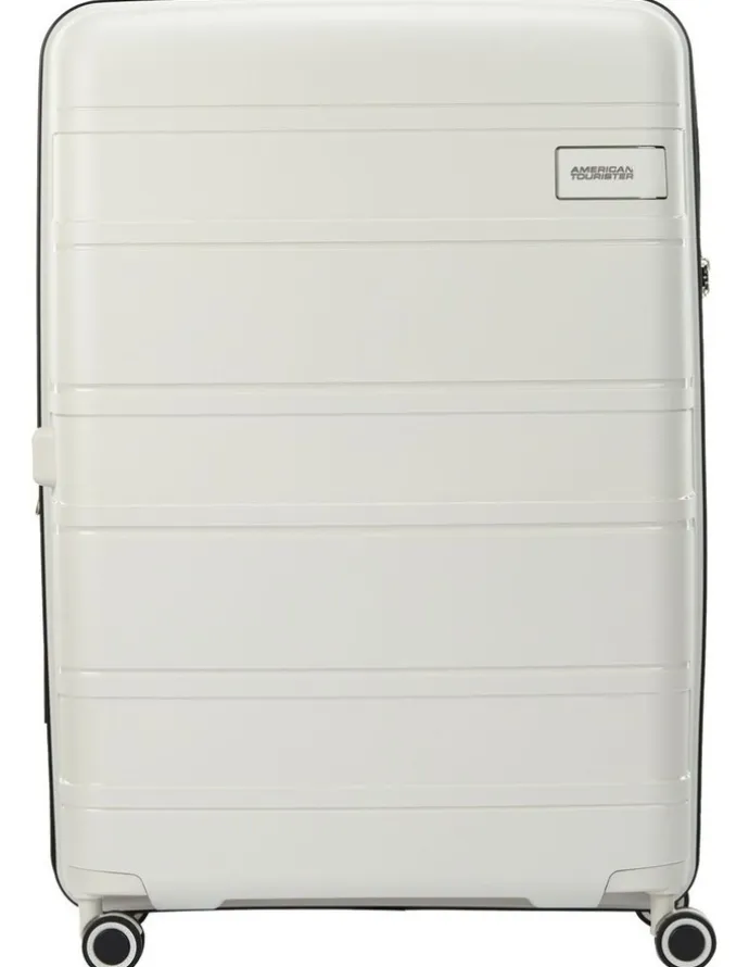American Tourister Light Max 82cm Spinner Suitcase in Off-White