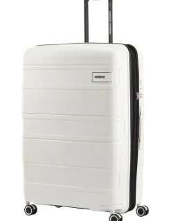 American Tourister Light Max 82cm Spinner Suitcase in Off-White