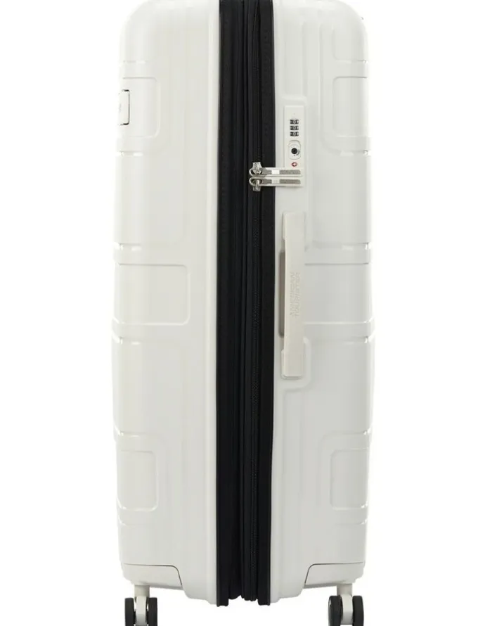 American Tourister Light Max 82cm Spinner Suitcase in Off-White