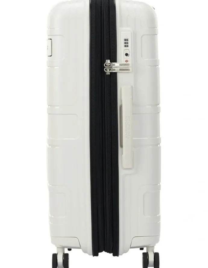 American Tourister Light Max 69cm Spinner Suitcase in Off-White